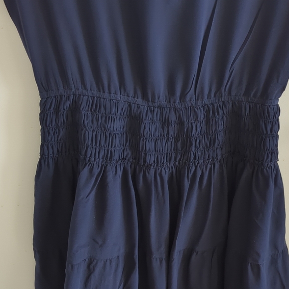 J. Crew Navy Mini Dress 100% Silk - Picture 9 of 11
